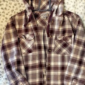 Women's Carhartt flannel hoodie XS - O